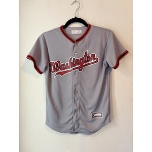 Washington Nationals Baseball Jersey Youth Medium 10/12 Gray‎ Murphy 20 Stitched